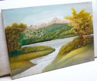 Ölgemälde, Öl-Bild, Gemälde, Malerei, Kunst, Wandbild Fluss Natur Nordrhein-Westfalen - Gummersbach Vorschau