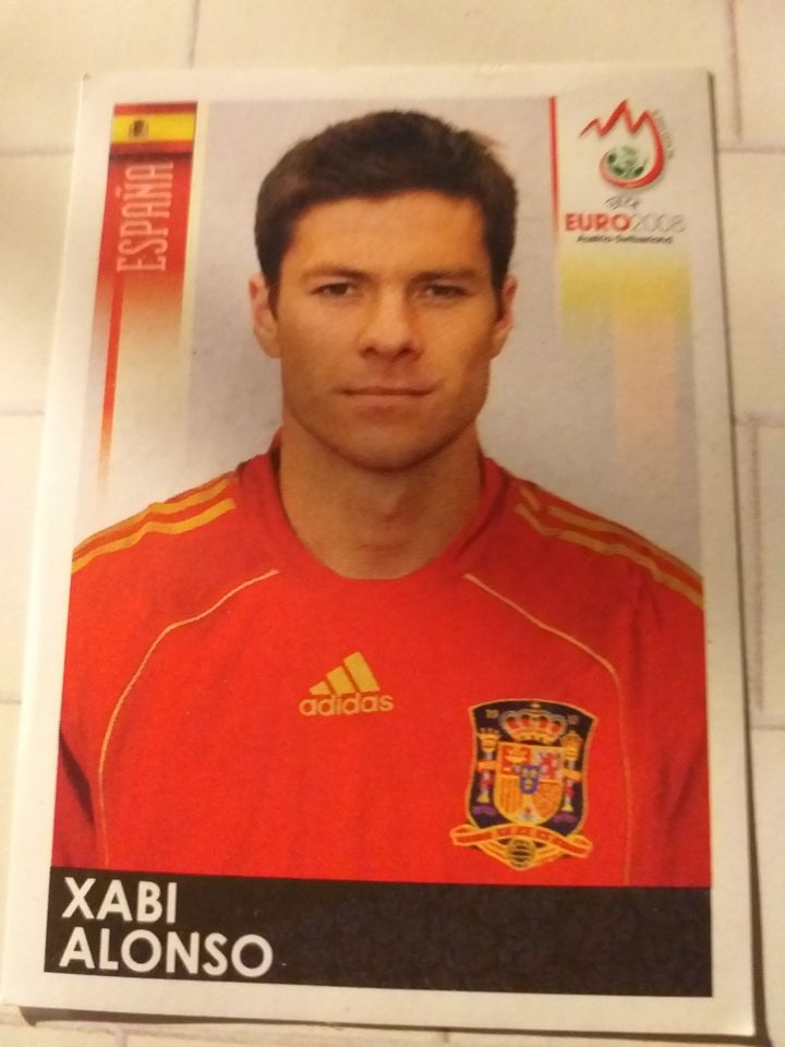 Bayer Leverkusen, Xabi Alonso, Panini Sammelbild Euro 2008 in Kamp-Lintfort