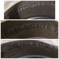 Sommerreifen Continentale 215/65 R17 V XL Saarland - Friedrichsthal Vorschau