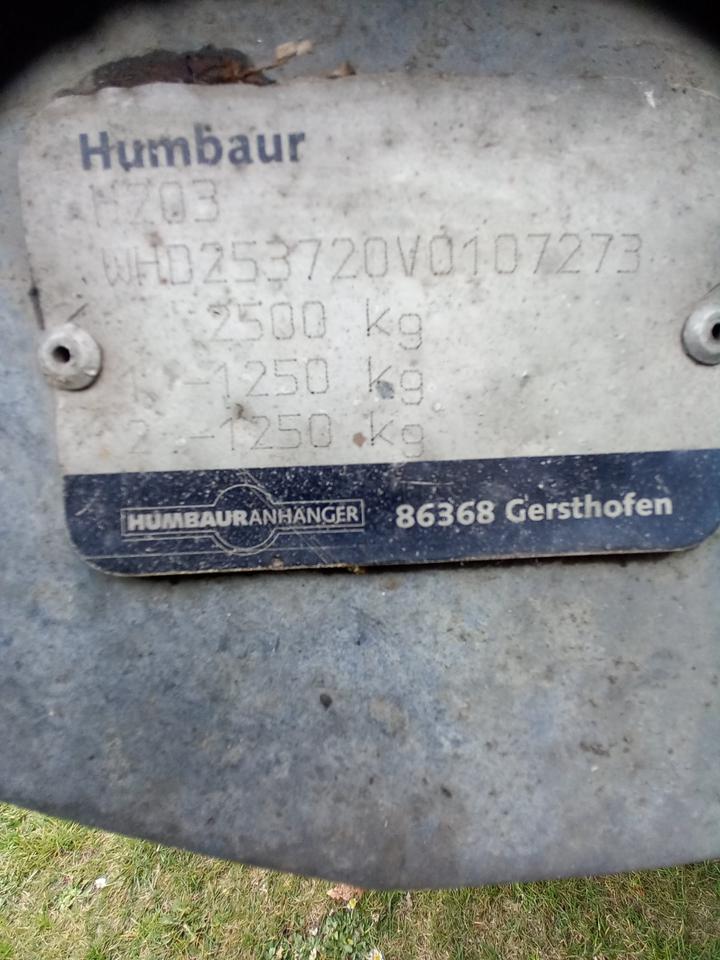 Aluminiumanhänger , Humbaur , Tandemanhänger , Anhänger 2,5 to in Lastrup