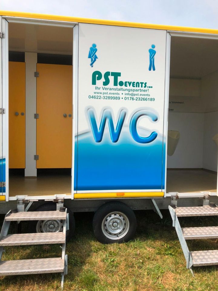 Toilettenwagen mieten für Hochzeit, Geburtstag, Firmenfeiern in Twedt b Schleswig