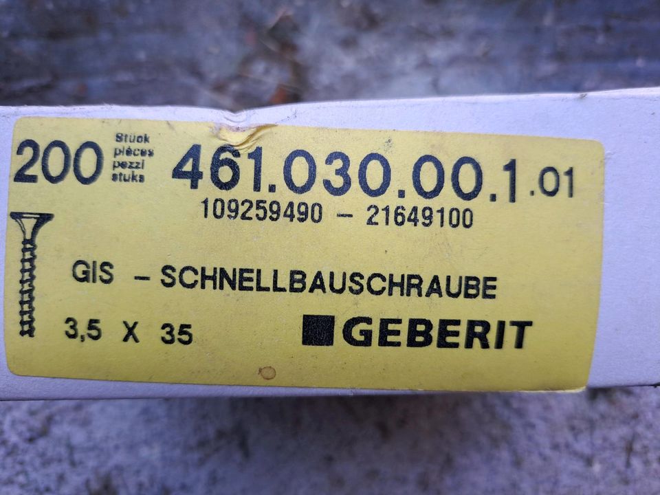 Installationsmaterial, Schrauben, Schellen, Schalter, Dübel in Oberlungwitz