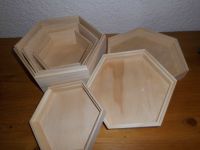 3 Geschenkboxen 3 Größen Holz Sechseckig Dekoration Gröpelingen - Oslebshausen Vorschau