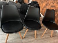 Schwarze Stühle mit Holzbeinen Thüringen - Jena Vorschau