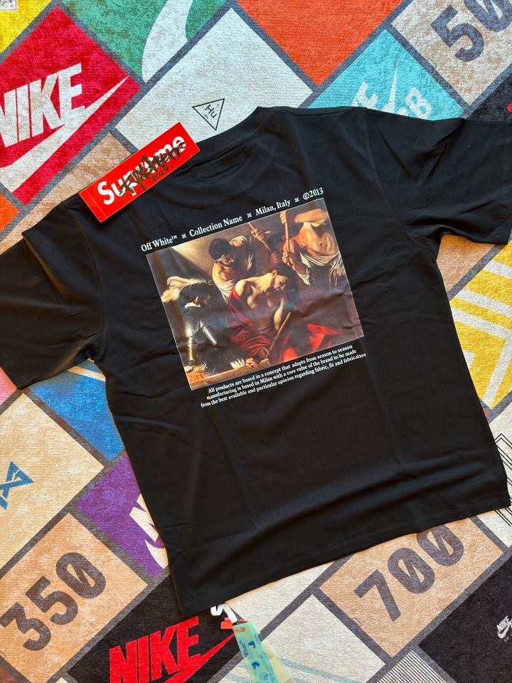 OFF-WHITE Caravaggio The Crowning With Thorns T-Shirt Black/Multi in Rösrath