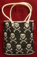 Gothic Rockabilly Totenkopf Skull Plastetasche  WGT Friedrichshain-Kreuzberg - Friedrichshain Vorschau