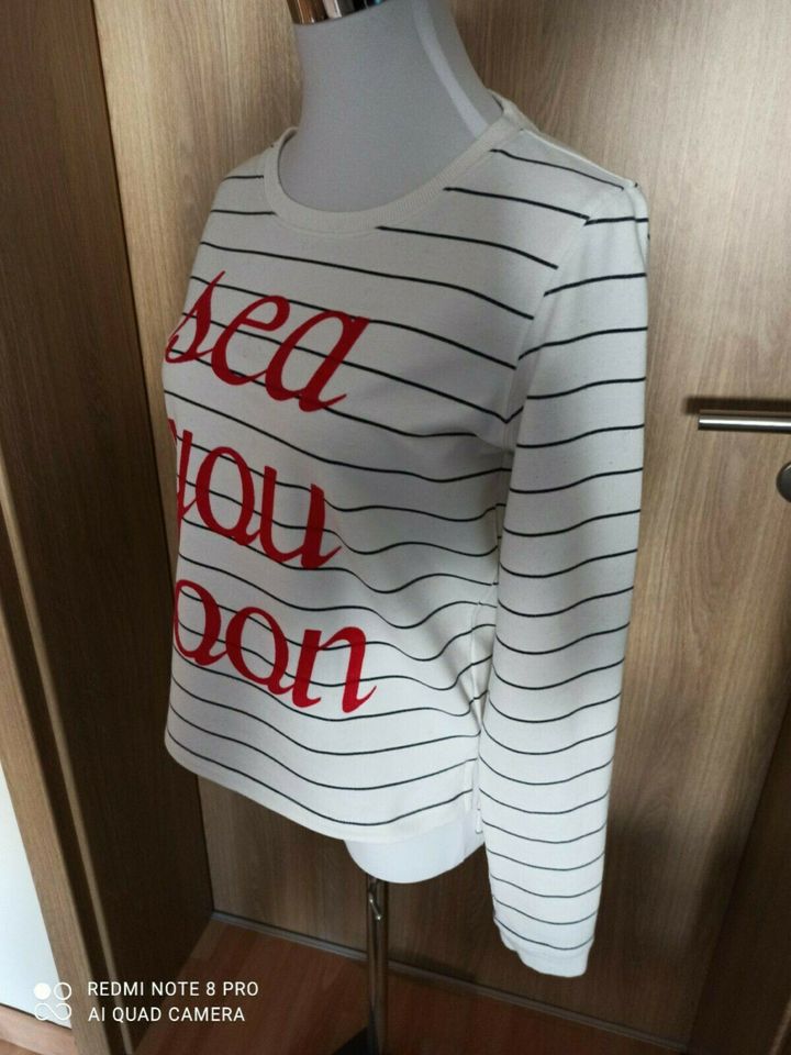 ONLY – Pullover Pulli – Gr. S – Weiß-Schwarz gestreift – TOP Zust in Hamm