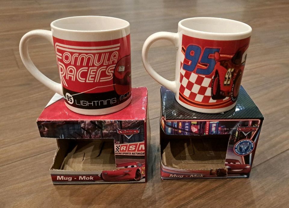 2x Lightning McQueen Cars Tasse Tassen Neu in Engen