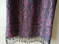 Pashmina Schal Paisley schwarz lila violett rosa pink blau Hippie Baden-Württemberg - Karlsruhe Vorschau