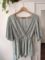 Shein-Bluse, gemustert, grün/weiß| H&M/Zara/Bershka Sachsen - Zittau Vorschau