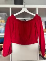 rotes schulterfreies Langsrmshirt Bochum - Bochum-Süd Vorschau