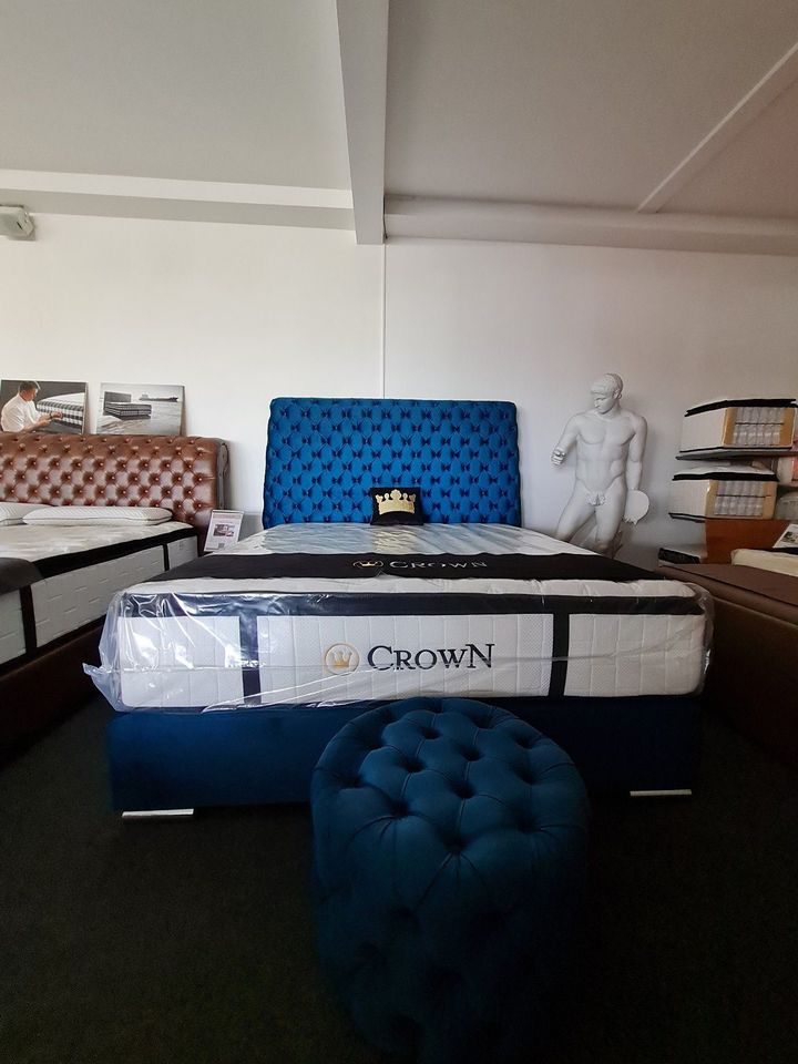 Ausstellungstück CROWN Boxspringbett Bett  türkis 180x200cm NEU in Löhne