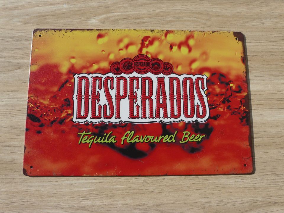 DESPERADOS TEQUILA BEER - Vintage (Nostalgie) Blechschild in Leverkusen