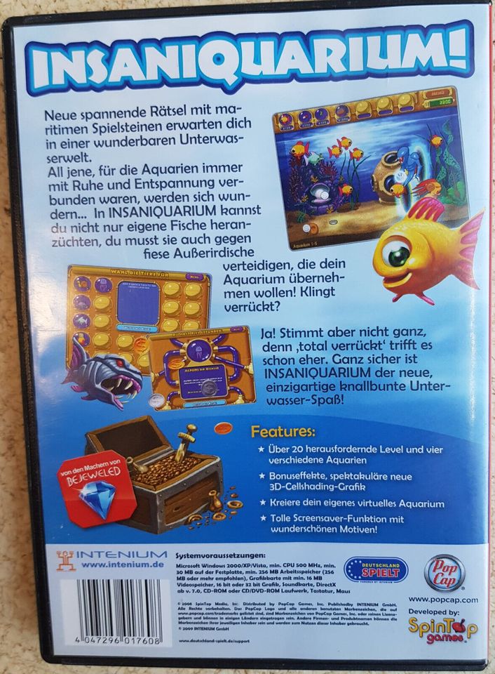 Insaniquarium, PC CD ROM Spiel, gebraucht in Pommelsbrunn