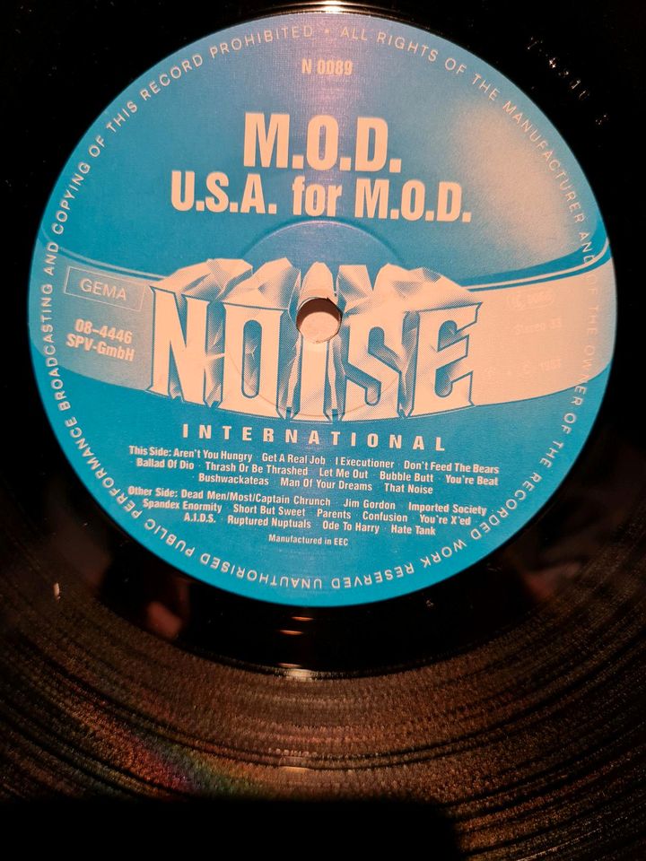 LP: M.O.D. - USA For M.O.D. Noise Records  08-4446 in Wangerland