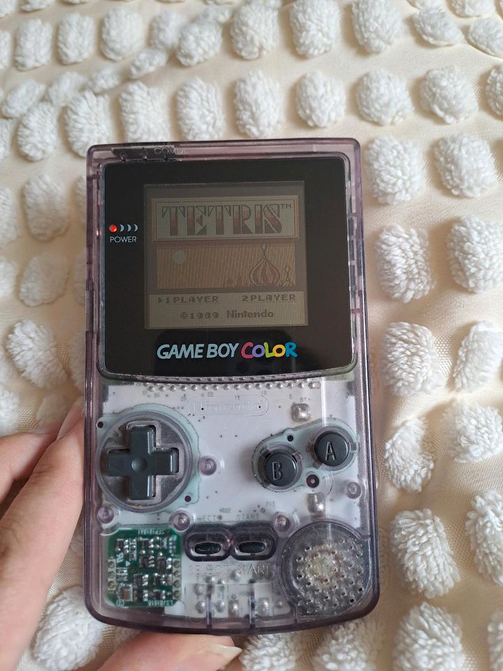 Gameboy Color purple inklusive Tetris Spiel und Batterien in Siegburg