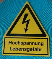 Metallschild Hochspannung Lebensgefahr Warnschild 20x25cm Sachsen - Seifhennersdorf Vorschau