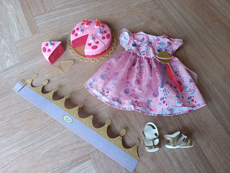 Baby Born Deluxe Happy Birthday Set Outfit Kleid Kleidung in Neuss