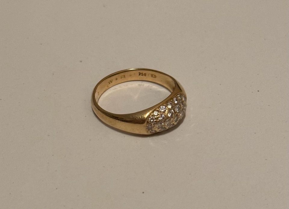 Gold 750 Ring mit 0,73 W/SI Diamanten (Gepunzt) Rg. 62 5,95 Gramm in Pfedelbach