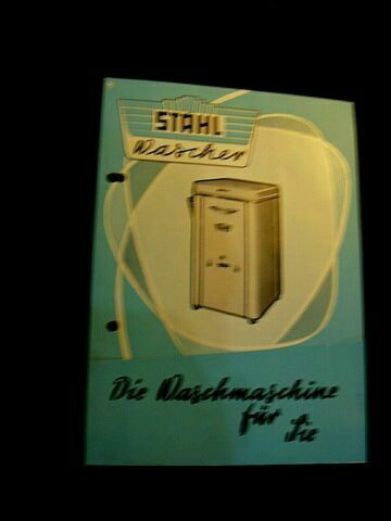 Prospekte verschiedene Elektro-Waschmaschinen Hersteller 50er  * in Kirchlengern