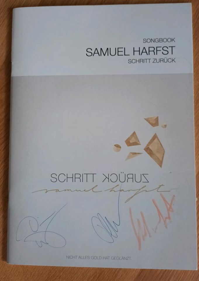 Songbook Samuel Harfst. "Schritt zurück"  NEU und signiert in Jesberg
