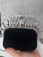 Jimmy Choo Cloud Velvet Clutch Bag Crystal Crown Black New Nordrhein-Westfalen - Mönchengladbach Vorschau