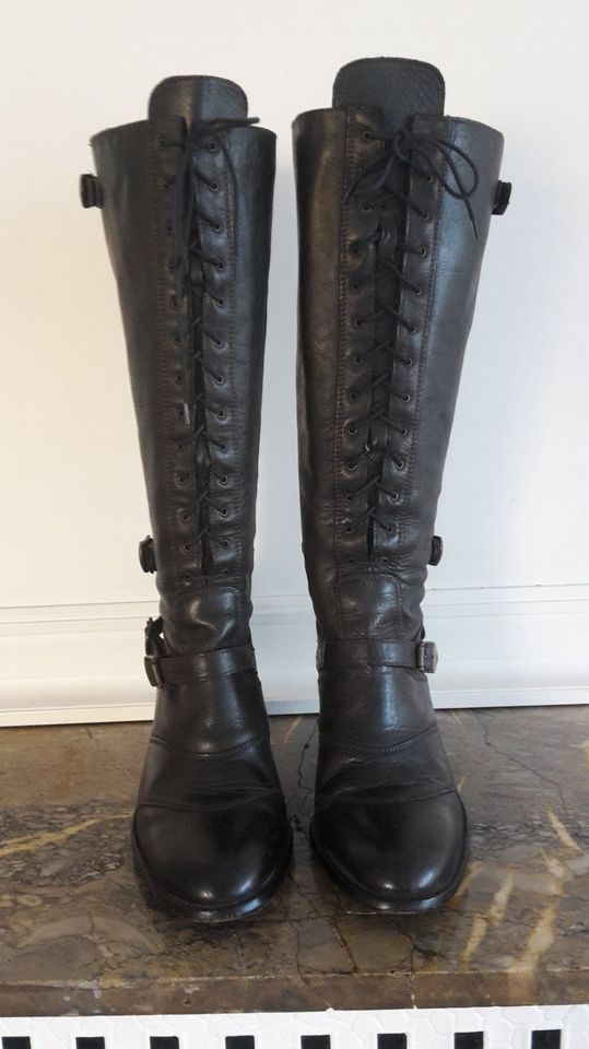 BELSTAFF JUNGLEMASTER 1955 LADY BLACK Stiefel Damen Leder Boots in Köln