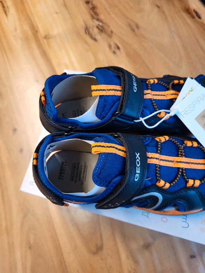 Geox Borealis Trekkingsandalen Sandalen Blau/Orange Gr.33 Neu in Wuppertal