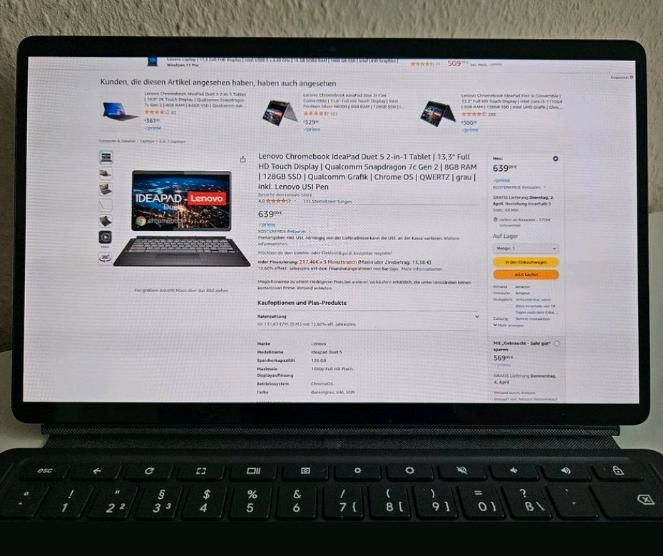 Lenovo Chromebook IdeaPad Duet 5 8/128 inkl. Stylus in Vordorf