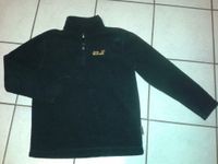 schwarzer Jack Wolfskin Fleece-Pulli / Pullover / Troyer Gr.152 Niedersachsen - Wanna Vorschau