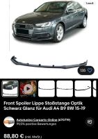 Audi a4 b9 8w frontlippe spoiler Stosstange Dortmund - Brackel Vorschau