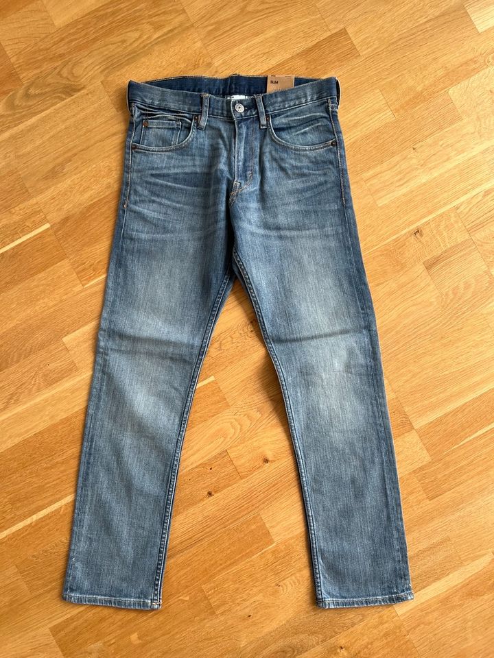 H&M Jeans 152 NEU mit Etikett Jungen gerades Bein blau 2x vorh in Kassel