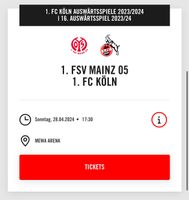 Köln vs Mainz Gästeblock Steher Köln - Widdersdorf Vorschau