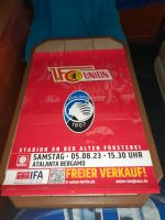 Plakat Union vs. Bergamo 05.08.2023 Berlin - Lichtenberg Vorschau