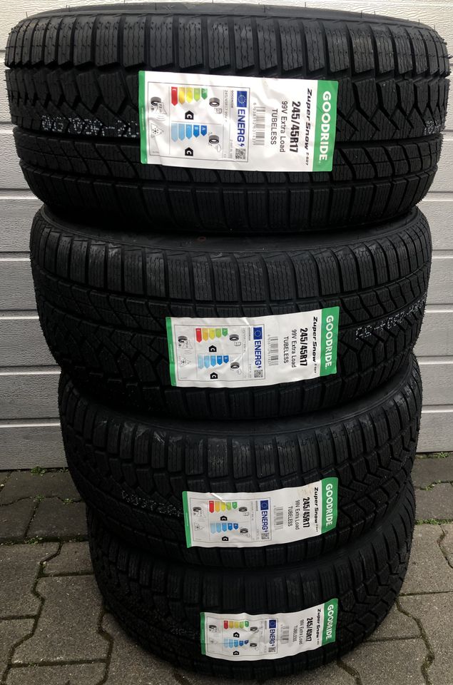 4x NEUE Winterreifen aus ende 2023 (((245/45 R17 99V XL))) in Herne