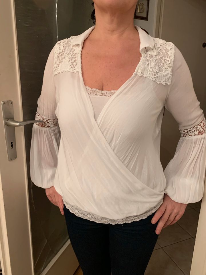 ZARA Boho Bluse/Oberteil,Gr.36/S,Hippie Style,spitze/Leinen in München