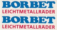 2 x Aufkleber Sticker Borbet Leichtmetallräder 15 x 4 cm  trans Nordrhein-Westfalen - Remscheid Vorschau