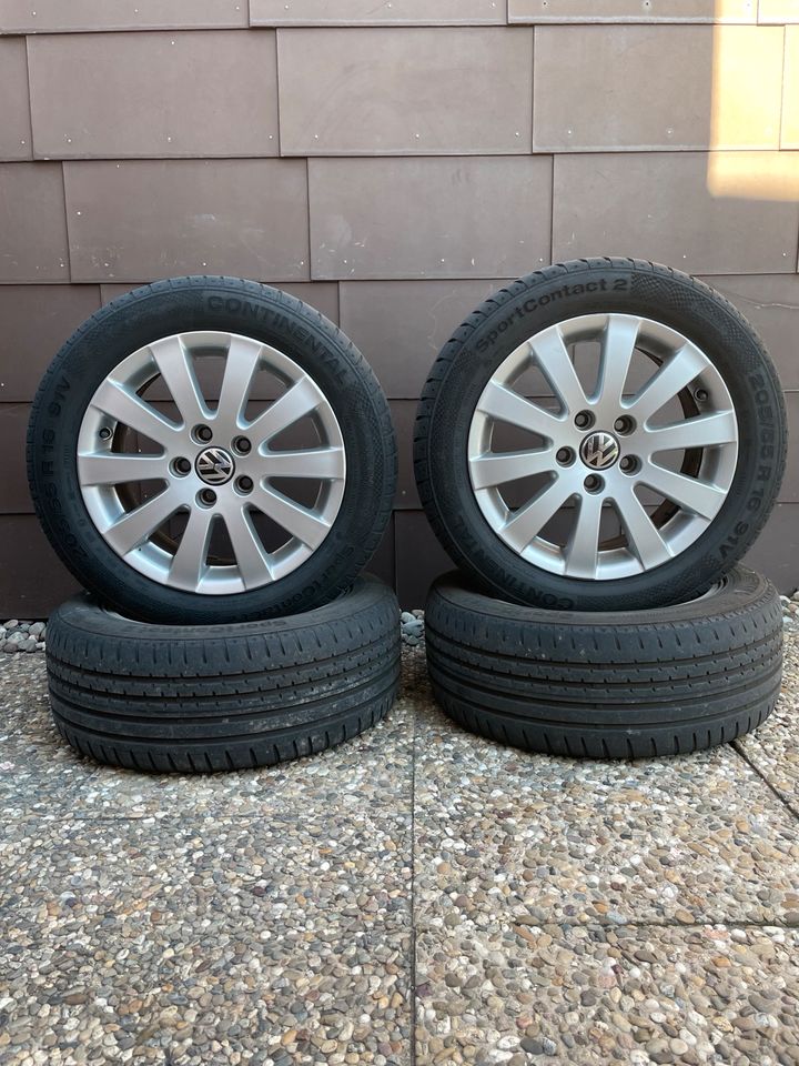 Continental Sport Contact 2 205/55 R16 auf Alufelgenee in Ludwigshafen