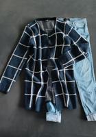 COLLOSEUM lange Strickjacke blau weiß Streifen GrXS-S-M #Mantel Bayern - Mühldorf a.Inn Vorschau