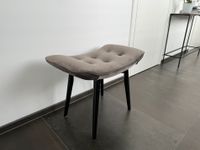 Hocker Samt Grau, Massivholz 46 x 59 cm Baden-Württemberg - Heilbronn Vorschau