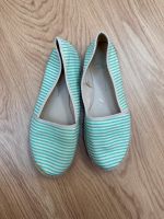 Ballerinas Mint beige streifen Gr. 38 Hessen - Baunatal Vorschau