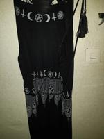 Schwarzes Maxikleid mit schmalem Bindegürtel Hessen - Sontra Vorschau