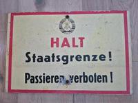 Original DDR/BRD Grenzschild / Staatsgrenze, Mauer, Grenze Bayern - Wilhelmsthal Vorschau