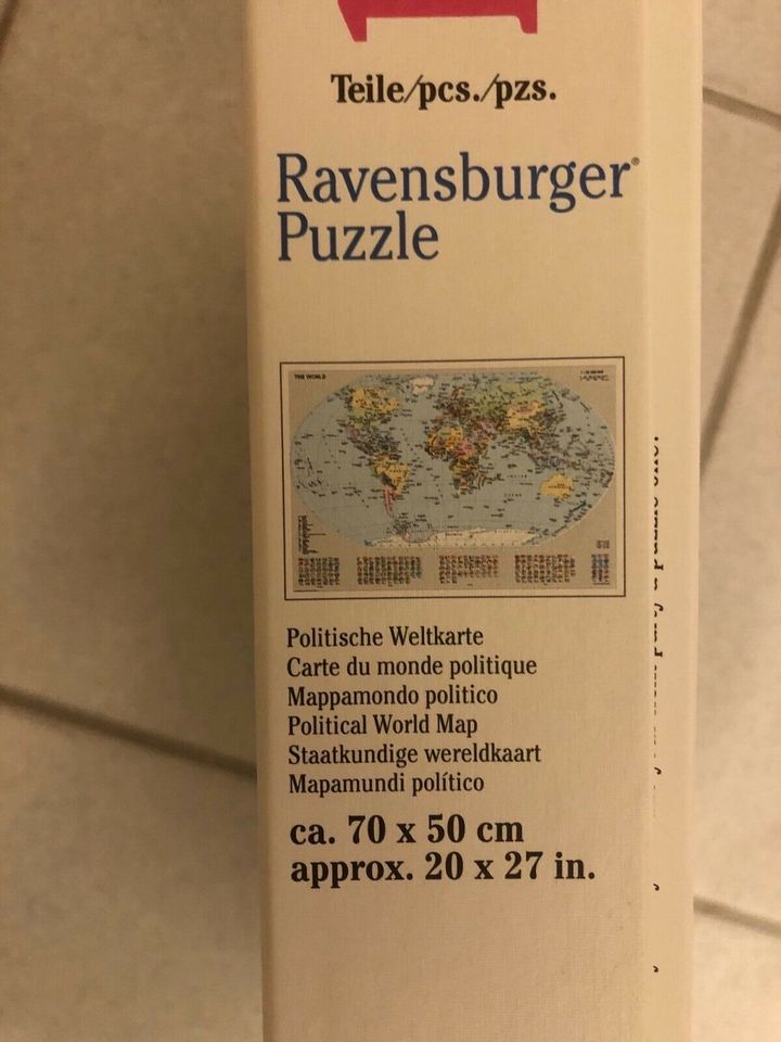 Puzzle/Weltkarte/1000Teile/Ravensburger in Ehra-Lessien