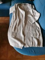 lange Strickjacke, Silbergrau mit Silberfaden, Gr 40/42 Hessen - Eiterfeld Vorschau