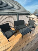Schwarze Outdoor Lounge für 4 Personen inkl. Polster - wie Neu Schleswig-Holstein - Bad Segeberg Vorschau