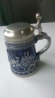 Bierkrug Humpen Mittelalter Ritterllich Blau mit Zinndeckel Baden-Württemberg - Mudau Vorschau