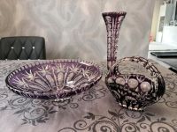 Konvolut/Set Bleikristall Vase, Schale, lila Bayern - Fürth Vorschau