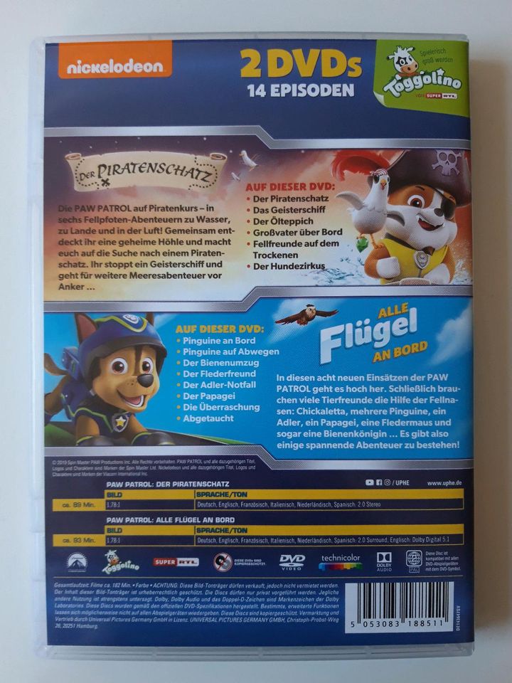 div. Paw Patrol Filme auf DVD - jeweils 4 € in Bremen