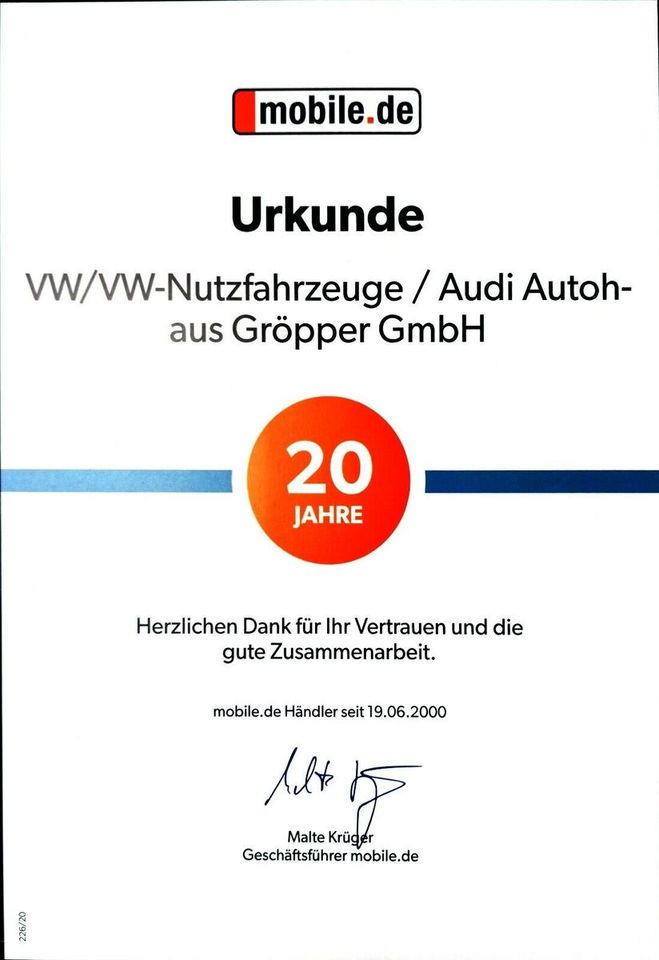 Volkswagen Caddy Kasten EcoProfi/Klima/AHK/Bluetooth/MwSt. in Paderborn